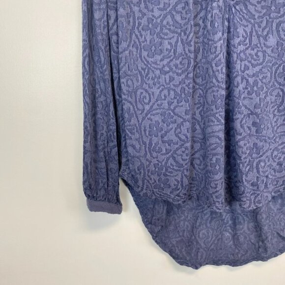 Lucky Brand Blue Lace Top - Picture 9 of 13
